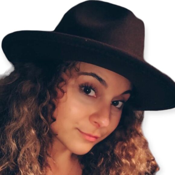 Black Stiff Brim Tall Dented Crown, Stiff Classic Fedora Hat NEW - Picture 2 of 3